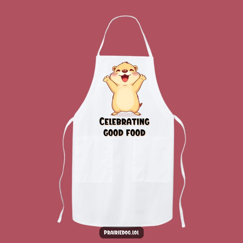 Funny Joyful Prairie Dog Apron - Kitchen Celebration Gift