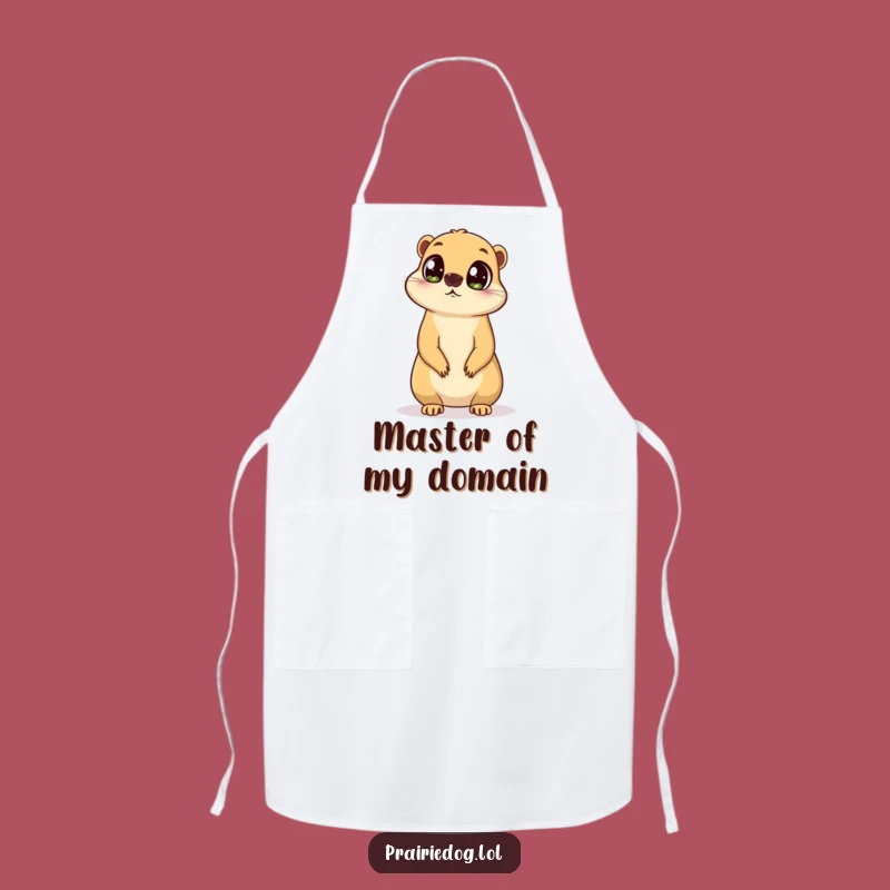 Funny Curious Prairie Dog Apron - Kitchen Watchful Gift