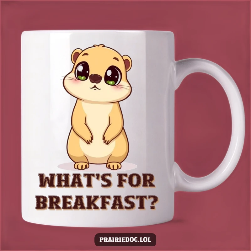Funny Curious Prairie Dog Mug - Watchful Explorer Gift