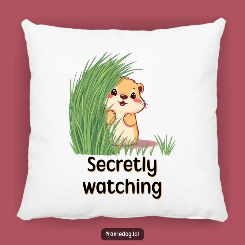 Funny Prairie Dog Pillow - Soft Curious Cushion, Cozy Gift