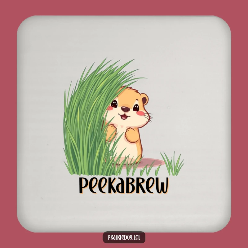 Funny Prairie Dog Coaster Set - Protect Surfaces with Curious Style, Gift