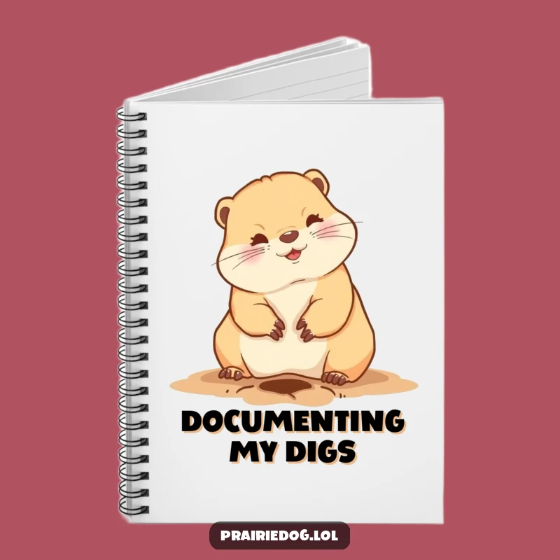 Funny Prairie Dog Digging Notebook - Hilarious Journal for Creative Ideas and Notes
